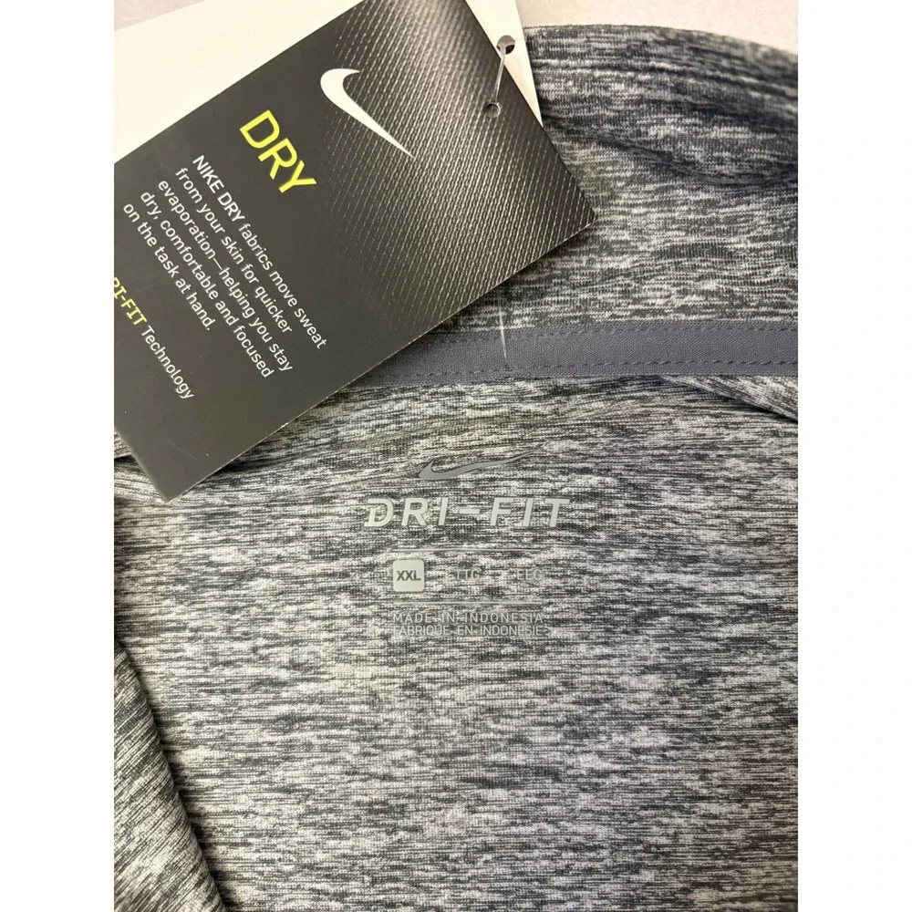 Nike Texas Longhorns Dri-FIT Grey Space Dye Quarter Zip Longsleeve Shirt XXL NWT